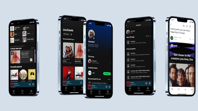 La app de Spotify es ahora mucho más útil: te avisará de los conciertos de tus artistas favoritos cerca de ti