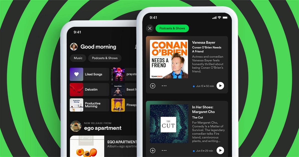 Spotify actualiza la pantalla de inicio en su aplicación de iOS y Android