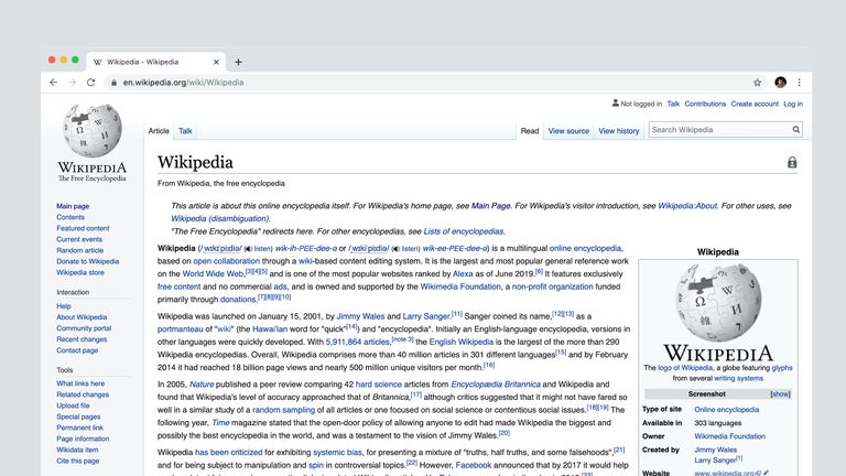 Wikipedia changes its design for the first time in 10 years