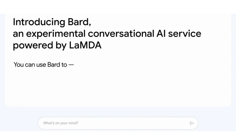 Google presents Bard, its alternative to ChatGPT