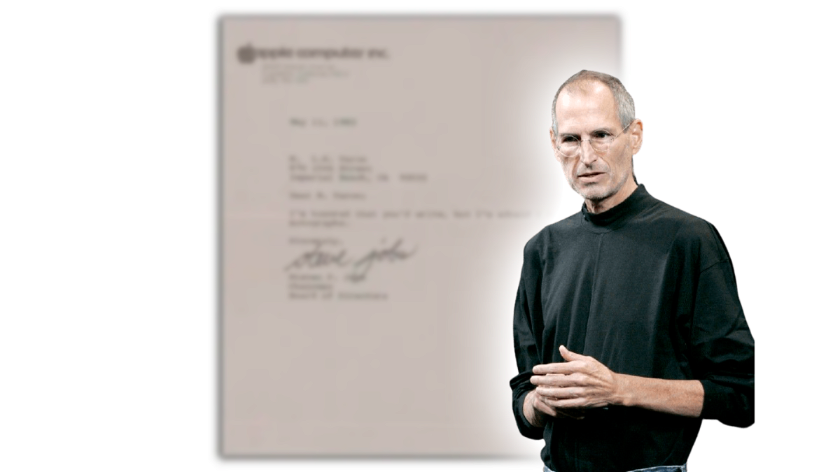 Un fan de Apple le pidió un autógrafo a Steve Jobs en 1983. Esta fue su ingeniosa respuesta