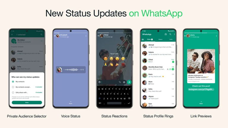 Audios para todo el mundo: las notas de voz llegan a los Estados de WhatsApp