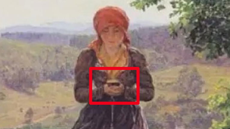 El misterio del móvil pintado en un cuadro de 1860