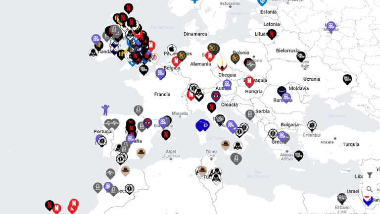 Descubre el Google Maps del cine: este mapa te muestra que películas o series se han rodado en tu ciudad
