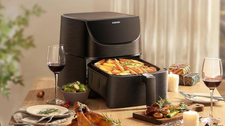 A mitad de precio esta freidora de aire con 5,5 litros y 1700W de potencia, la compras a mínimo histórico