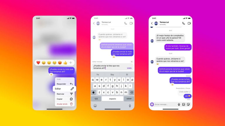 Los mensajes de Instagram mejoran con nuevas funciones inspiradas en WhatsApp