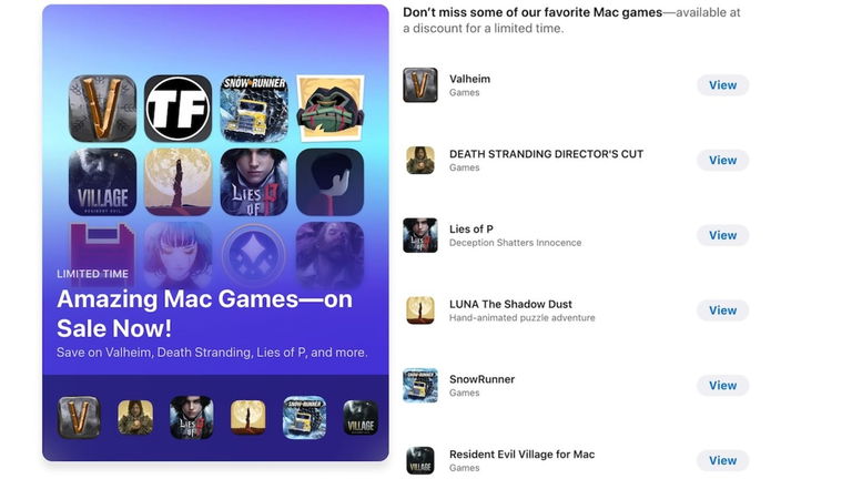 Apple tira la casa por la ventana y está ofreciendo grandes descuentos por algunos juegos de la Mac App Store