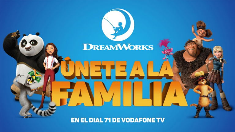 Vodafone TV abre el canal DreamWorks a todos sus clientes