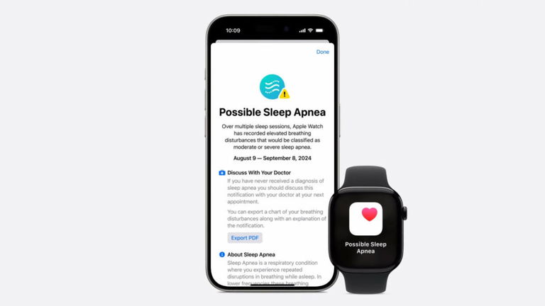 Las notificaciones de la detección de la apnea del sueño ya disponibles en iOS 18.1 beta 6