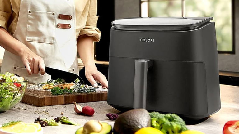 Es una de las freidoras de aire con mejor valoración en Amazon y está en oferta: 1725W de potencia y 6 litros