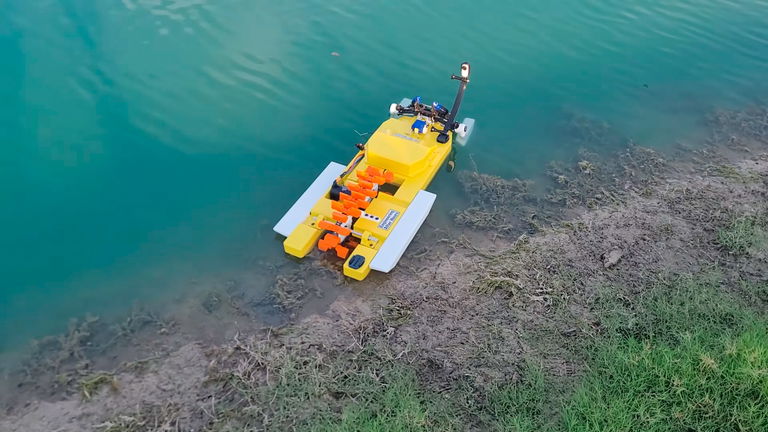 Es un barco realmente sofisticado que puede ir a cualquier sitio. Y lo mejor es que está hecho en 3D