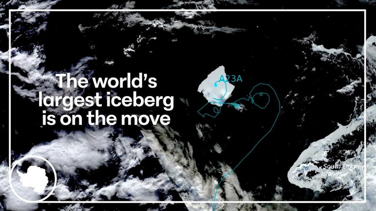 Es cinco veces como el iceberg que destruyó al Titanic. Ahora es completamente libre para surcar los océanos