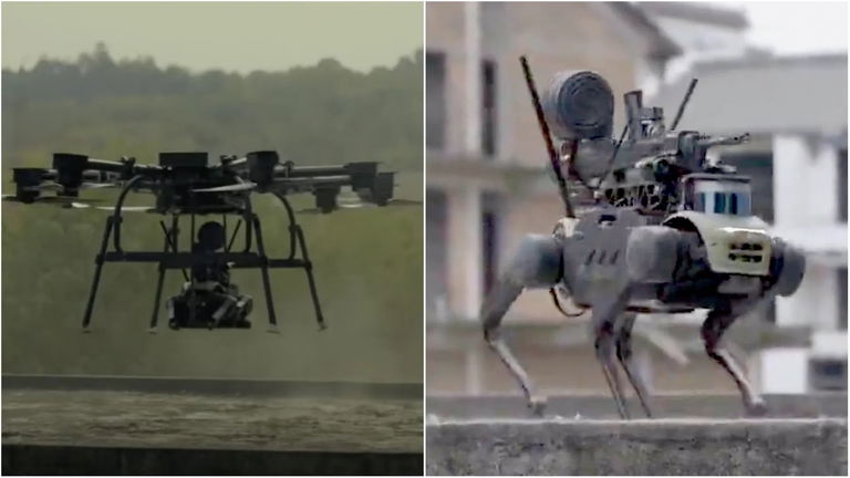 Encuentran una nueva forma de enfrentarse a los drones: usando perros robóticos