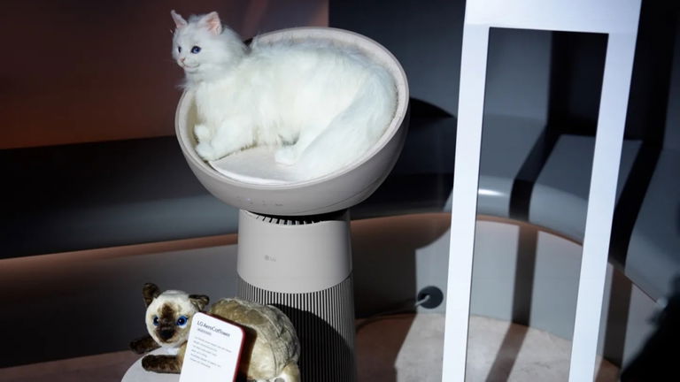 El nuevo purificador de aire de LG es también una cama para tu gato