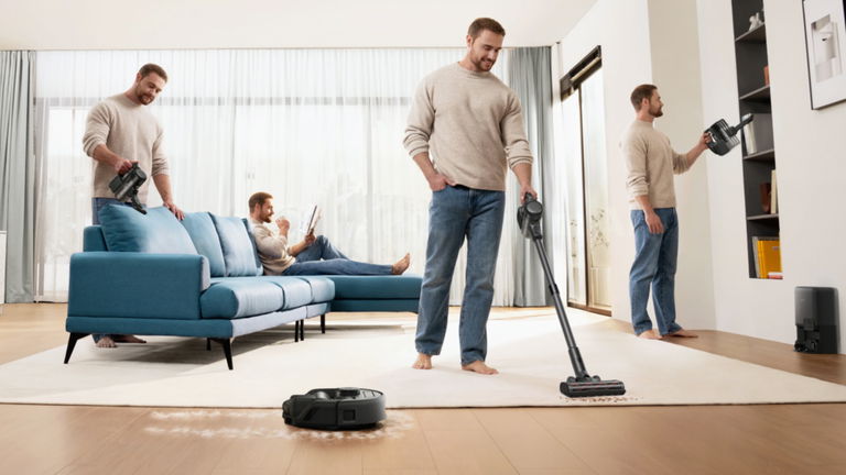 Este robot aspirador puede transformarse en una aspiradora de mano