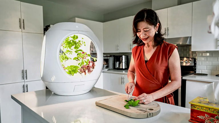 Pronto podrás cosechar tus propias verduras aunque vivas en un piso gracias a este jardín futurista