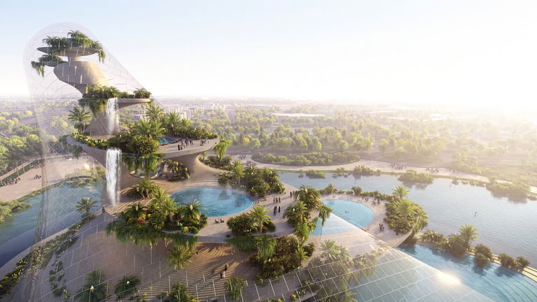 Dubai está en medio del desierto, pero van a construir una increíble cascada