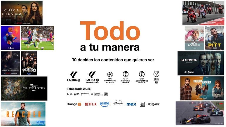 Las nuevas tarifas de Orange no solo incluyen fibra, móvil y fútbol, también son más personalizables que nunca