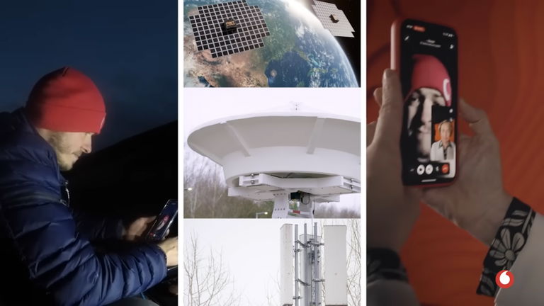 Las videollamadas por satélite al más puro estilo Starlink estarán disponibles en Vodafone este 2025