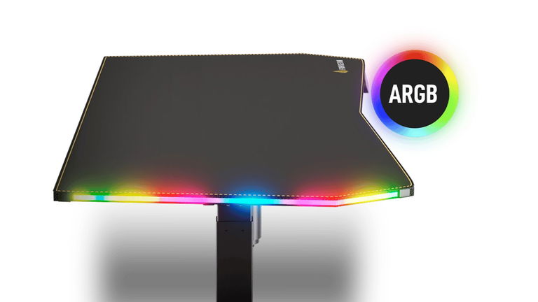 La mesa gaming definitiva: regulable en altura, con motor y un diseño que te hará querer jugar sin parar
