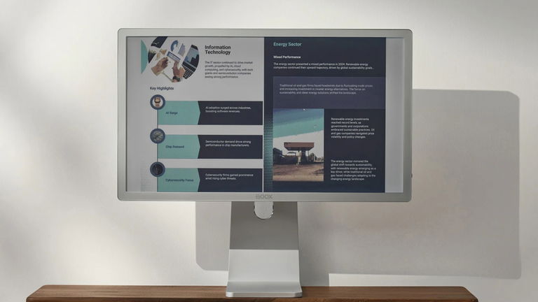 Boox ha creado su primer monitor para PC con pantalla de tinta electrónica