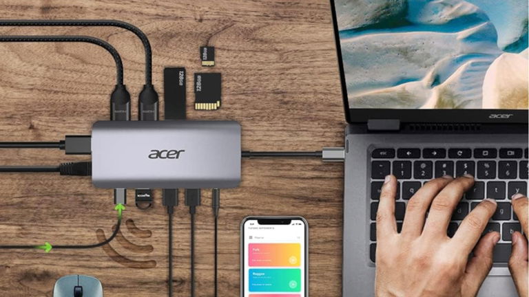 Conecta todo lo que quieras con un solo cable: esta estación Acer 12 en 1 es ahora un chollazo
