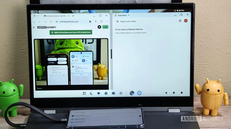 Google y la continuidad de escritorio en Android: estas son las primeras imágenes del escritorio ampliado nativo, muy similar a Samsung DeX