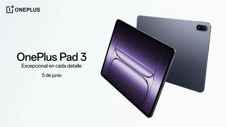 Oficial: la OnePlus Pad 3 con Snapdragon 8 Elite llegará el día 5 de junio