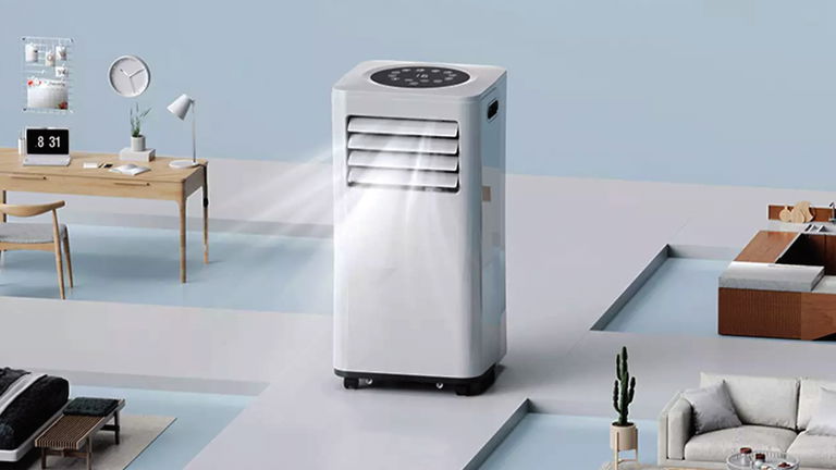 Cómbate la ola de calor con este aire acondicionado portátil con ofertón, 9000 BTU y 4 modos de trabajo