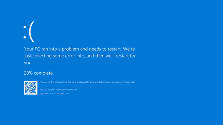 La mítica "pantalla azul de la muerte" de Windows está a punto de desaparecer