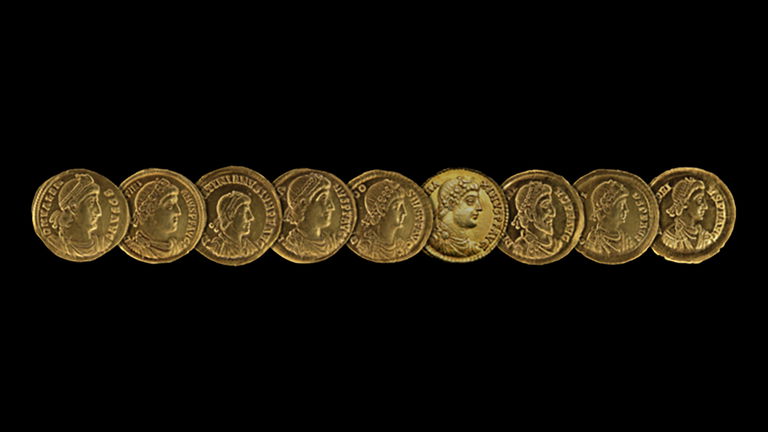 Descubren unas monedas de oro romanas muy poco comunes