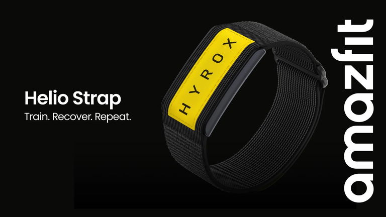 Amazfit lanza su alternativa a la pulsera WHOOP: así es la nueva Helio Strap HYROX Edition