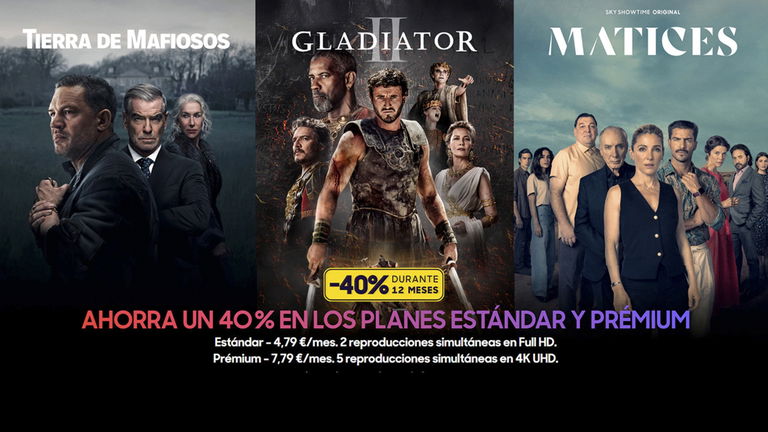 SkyShowtime te ofrece un descuento del 40% durante un año: mucho contenido por poco precio