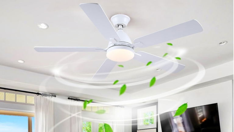 Una compra brutal por menos de 60 euros: este ventilador de techo con luz y control por app arrasa en Amazon en precio y valoraciones
