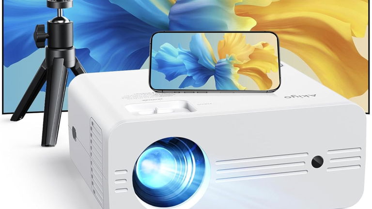 Cine portátil con 20.000 lúmenes, WiFi 6, Bluetooth, Full HD nativo y trípode incluido: antes costaba 160 euros y ahora es un auténtico regalo