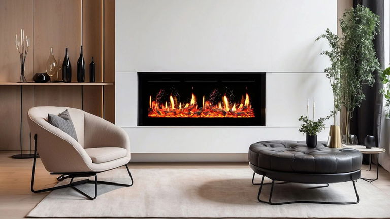 La chimenea que tu salón merece: 127 cm de llama WiFi y perfil ultra delgado por menos de 300 euros