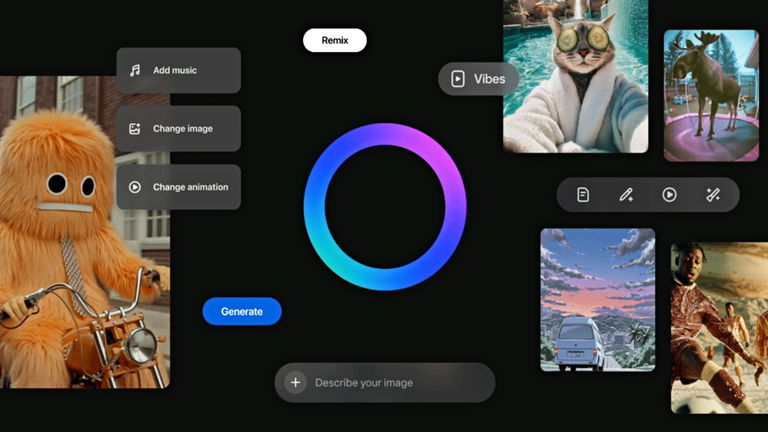 Guerra total contra TikTok: Meta lanza "Vibes", una red social de vídeos impulsada al 100% por inteligencia artificial