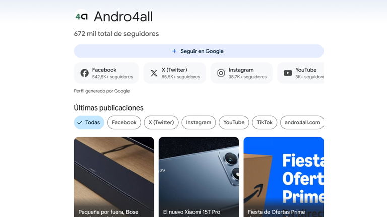 Cómo seguir a Andro4All en Google Discover y no perderte ninguna noticia