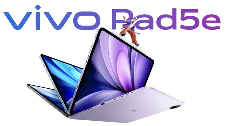 Así es la Pad5e, la nueva tablet de vivo: pantalla de 12,1 pulgadas, Snapdragon 8s Gen 3 y batería de 10.000 mAh