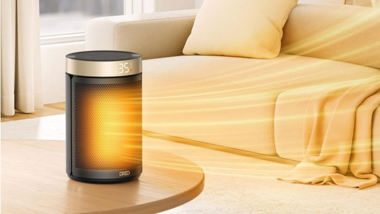 Este calefactor portátil de 50 euros lo tiene todo: temporizador 12h, termostato y modo Eco