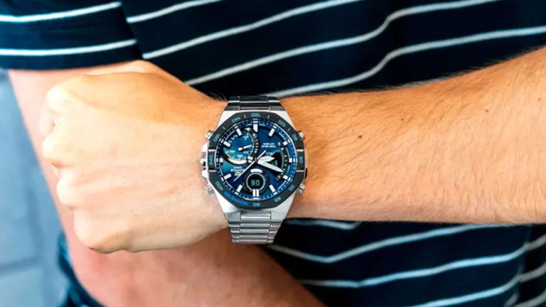 Casio con tecnología solar, diseño metálico y alma deportiva: así se siente el equilibrio en la muñeca