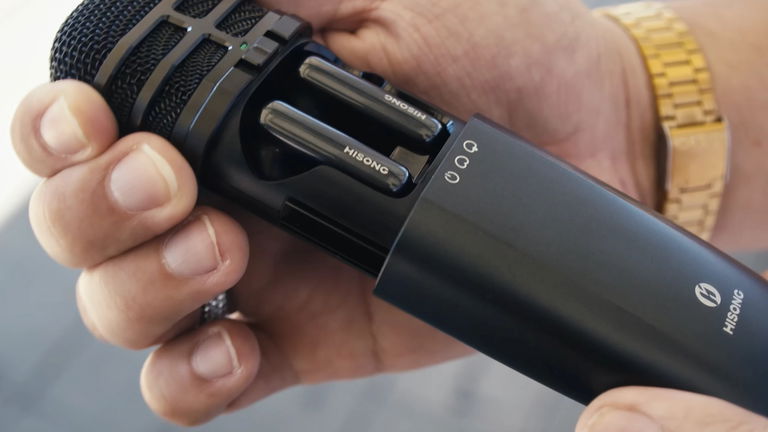Así es el Hisong AirStudio S1, un micrófono con auriculares integrados para grabar sin cables