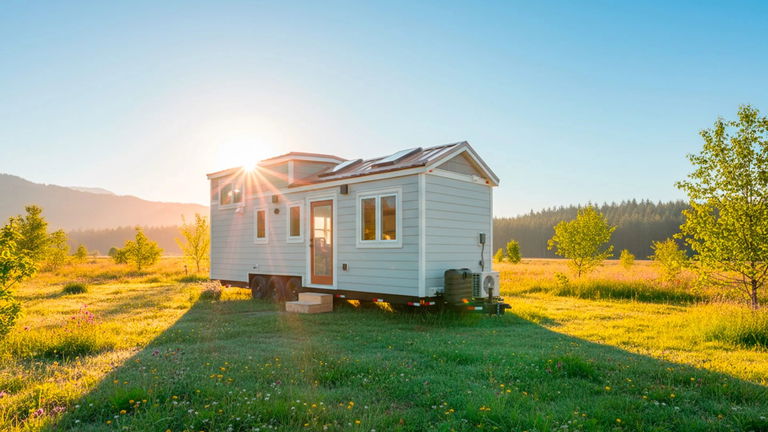 Esta mini casa sobre ruedas mide solo 9 metros y tiene cocina, baño y dos dormitorios
