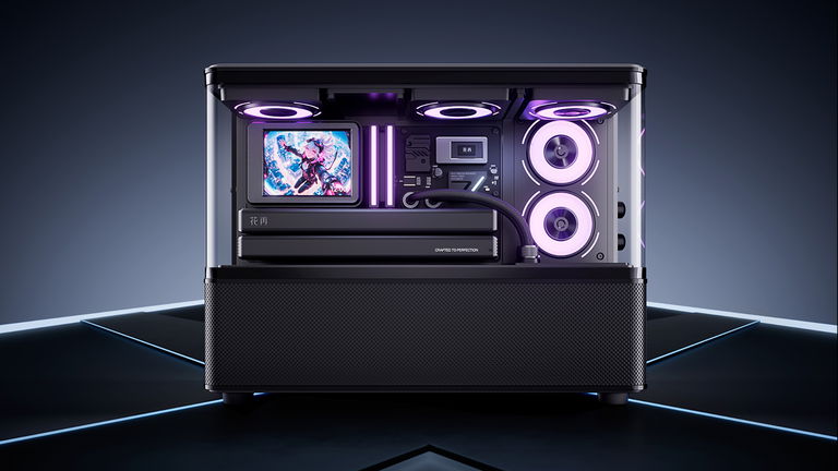 Parece un PC gaming, pero en realidad es un altavoz Bluetooth: así es el Edifier Huazai New Cyber