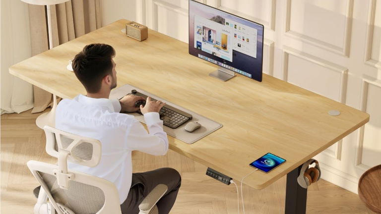 Espacio, ergonomía y ajuste automático con este escritorio grande, regulable en altura y con memoria: ¡está muy rebajado!