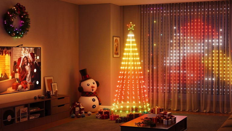 Monta tu árbol de Navidad en segundos e impresiona a tus invitados con 316 LEDs y modo música incluido