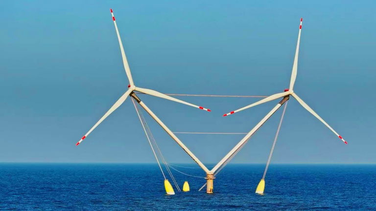 La nueva mega-construcción china será la turbina eólica más grande del mundo. La están preparando a prueba de tifones y flotará en el agua