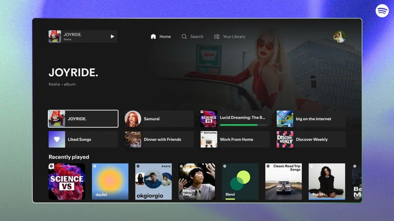 Spotify renueva su app dedicada al Apple TV desde cero y con nuevas funciones