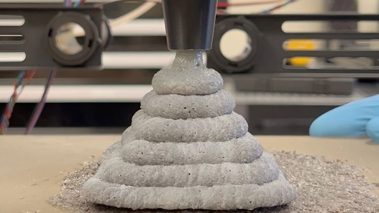 Así es el sustituto ecológico del cemento que se imprime en 3D, endurece en 3 días y supera al hormigón tradicional