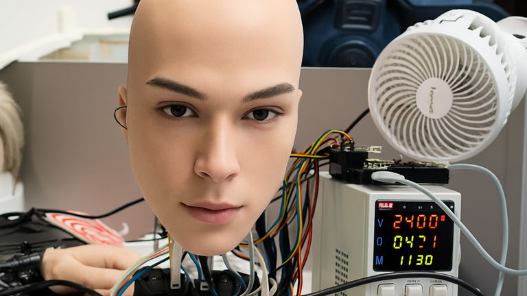 Ya saben "pensar" como nosotros, ahora están cerca de parecer humanos: una compañía china comparte un video de una cara humana robótica hiperrealista